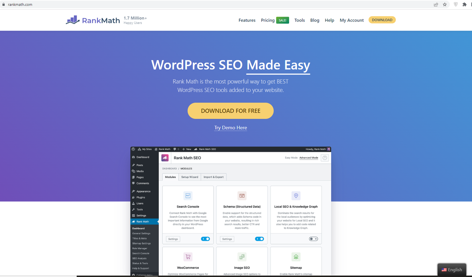 rank mathwordpress seo plugin