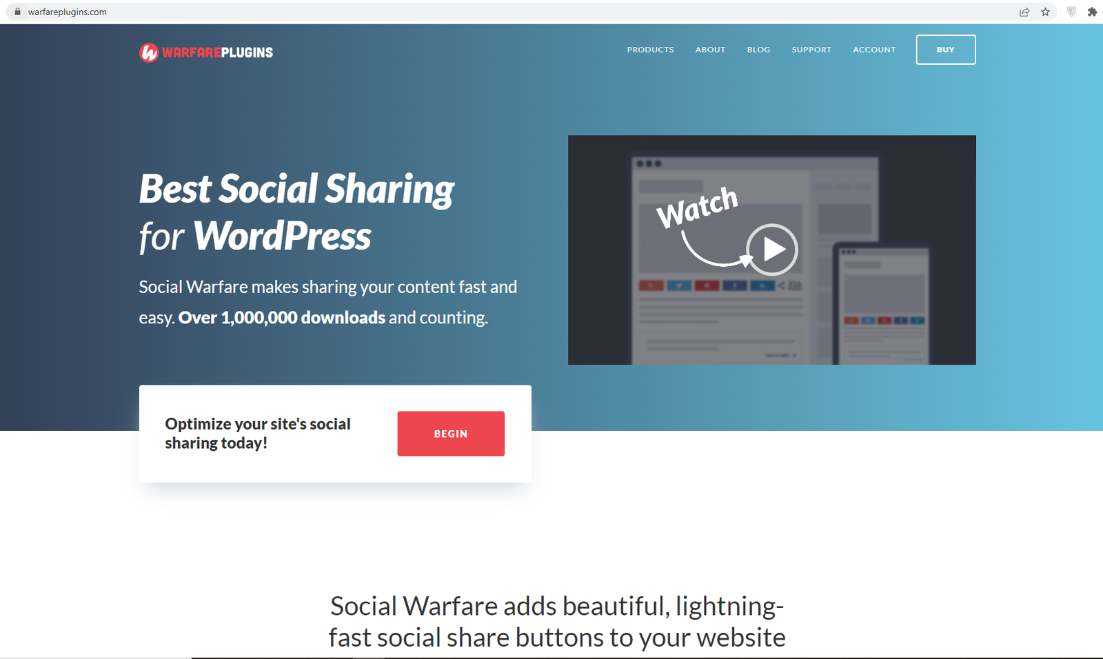 social warfare WordPress social sharing plugins