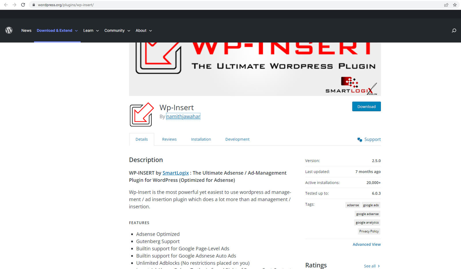 wp insert WordPress Advertising plugins