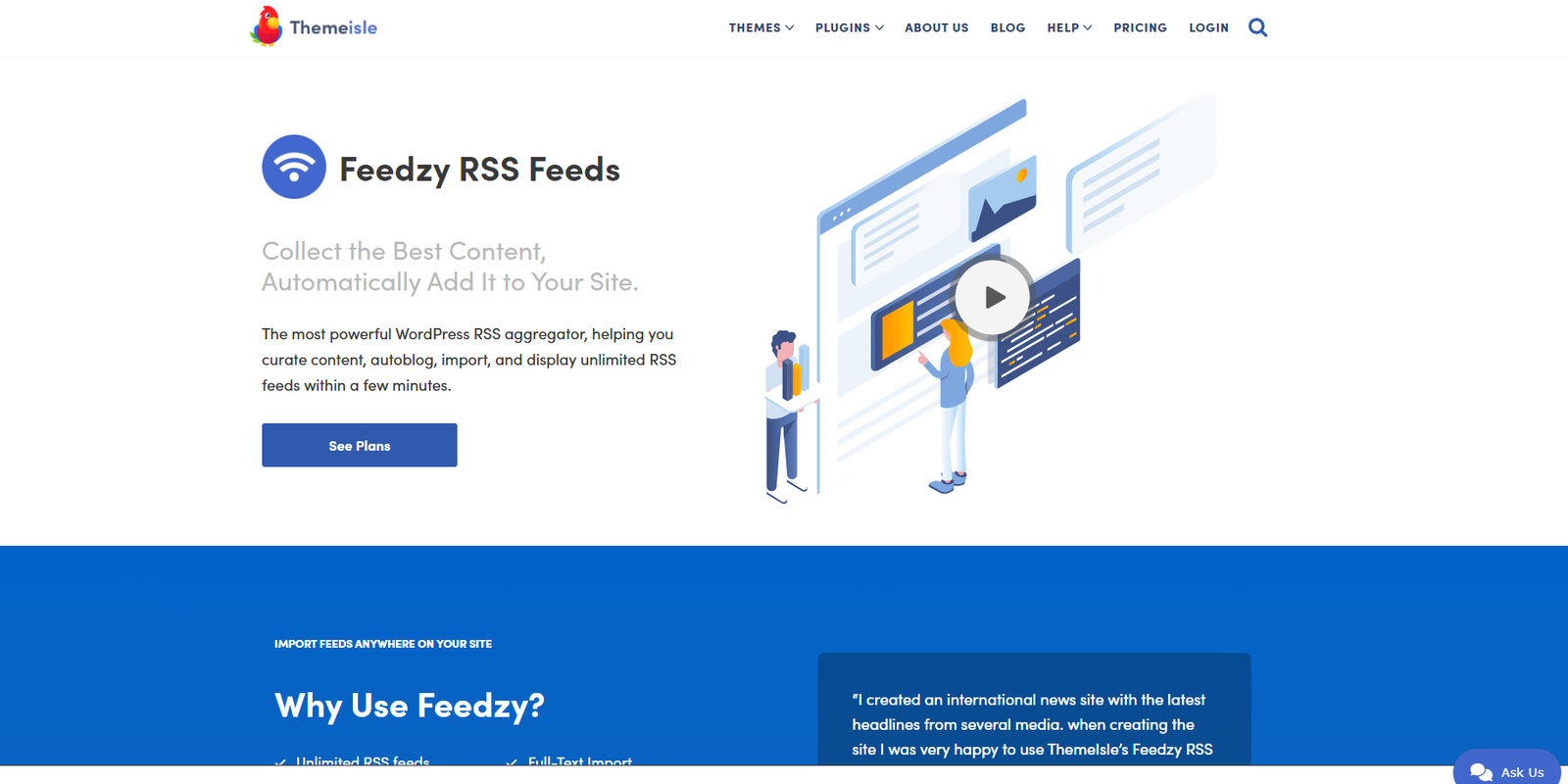 Feedzy RSS feed WordPress plugin